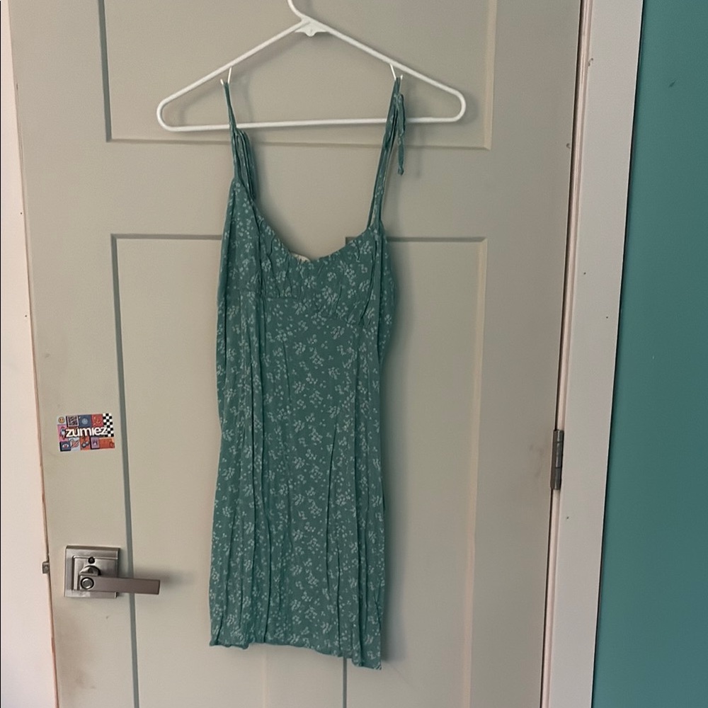 PacSun Green Floral Mini Dress